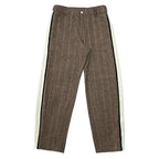 Empty Reference Coffee Plaid Suit Trousers