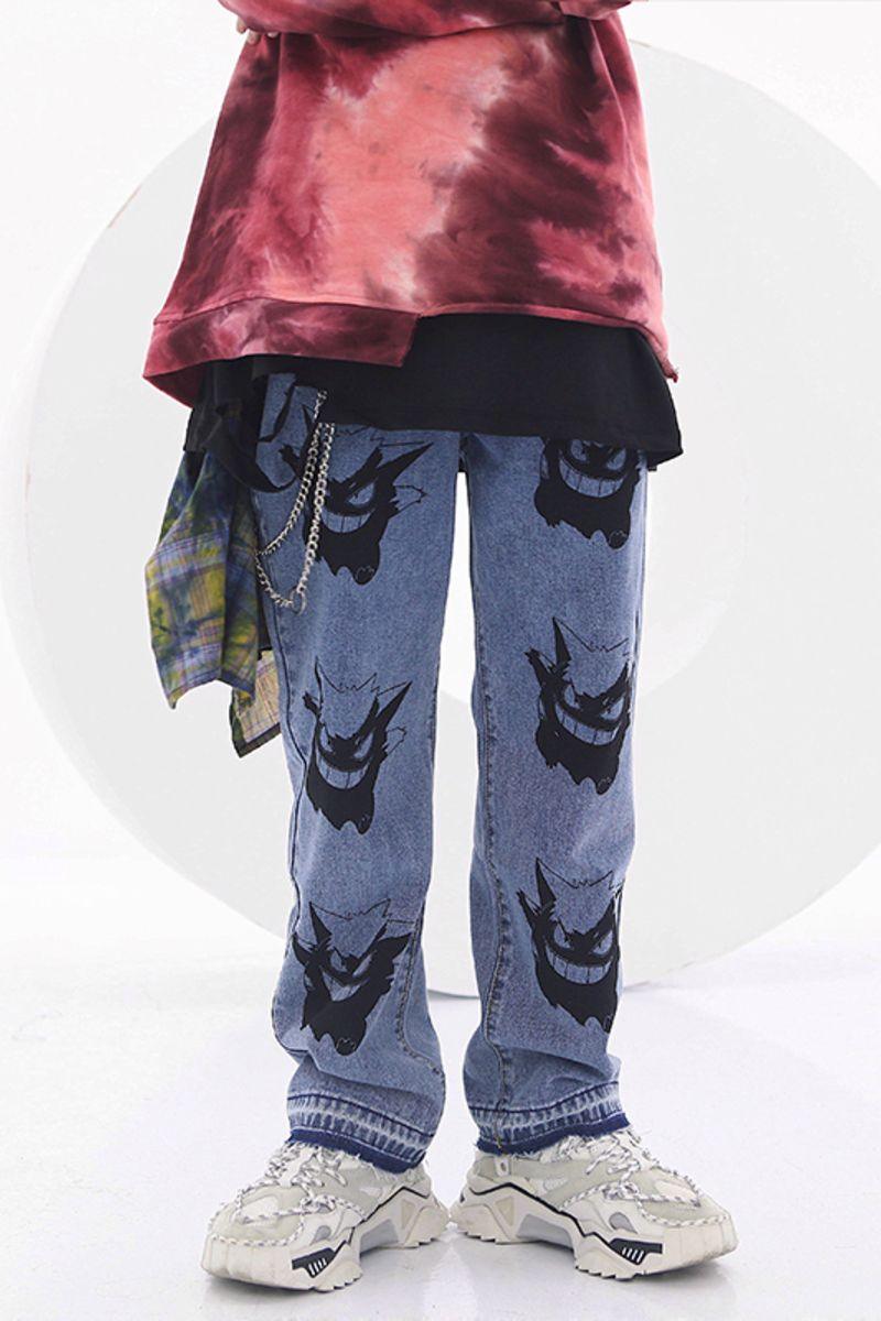 CZ Poke Printed Jeans
