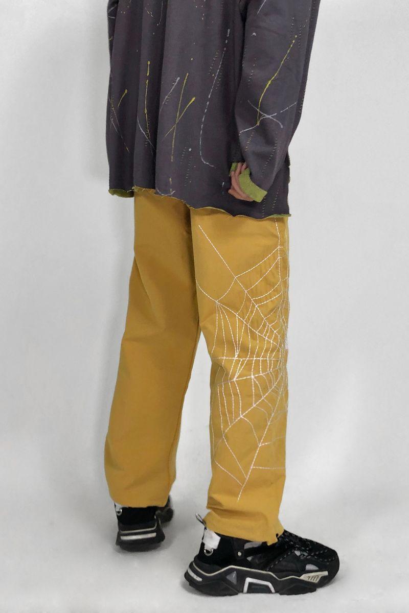 CZ ED Embroidered Spider Web Trousers