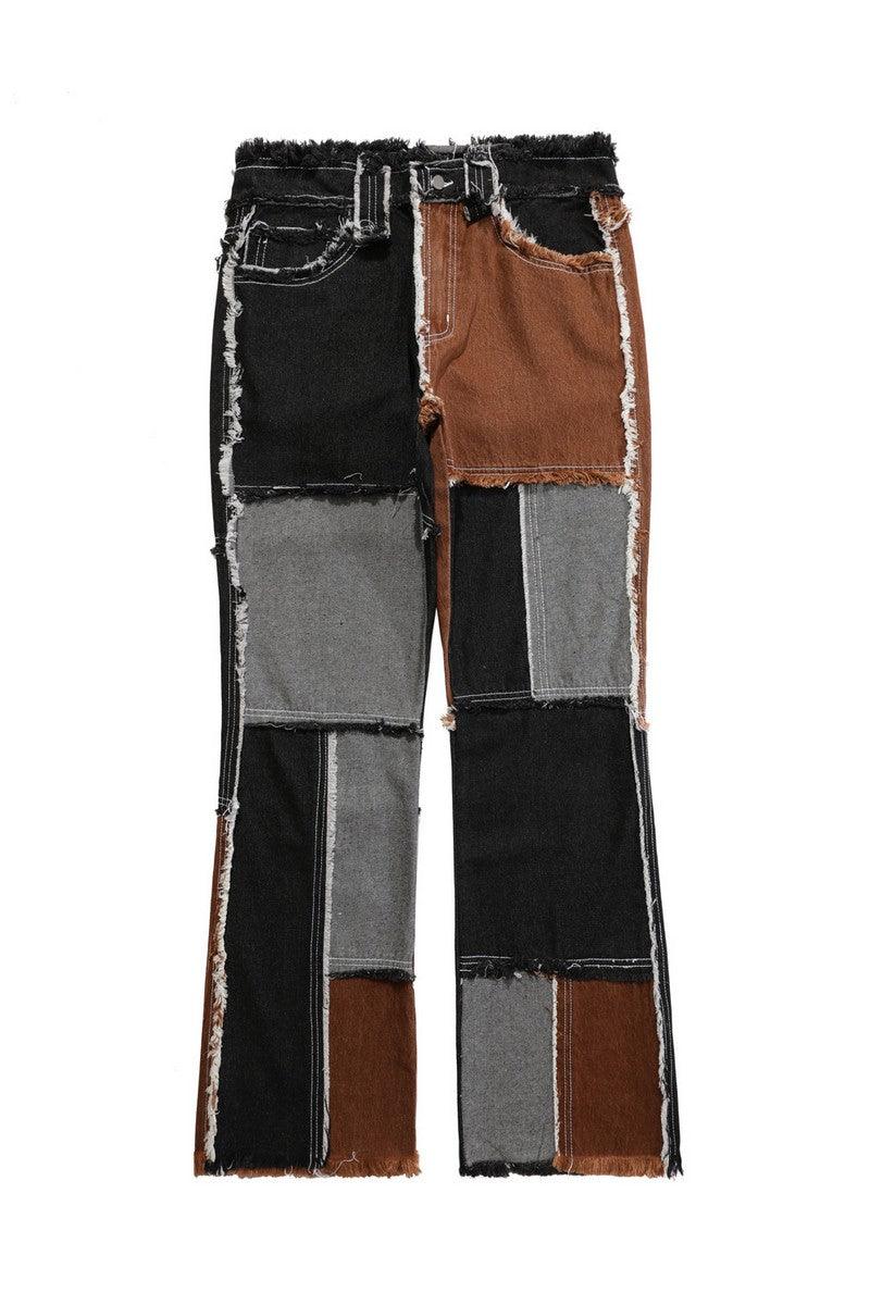 CZ Patchwork Loose Jeans