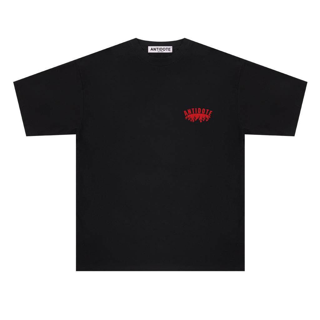 Antidote Logo Flame Print Tee