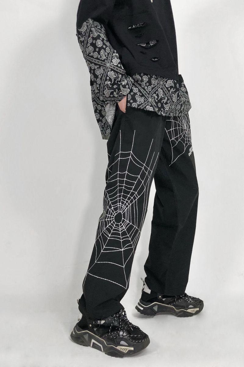 CZ ED Embroidered Spider Web Trousers