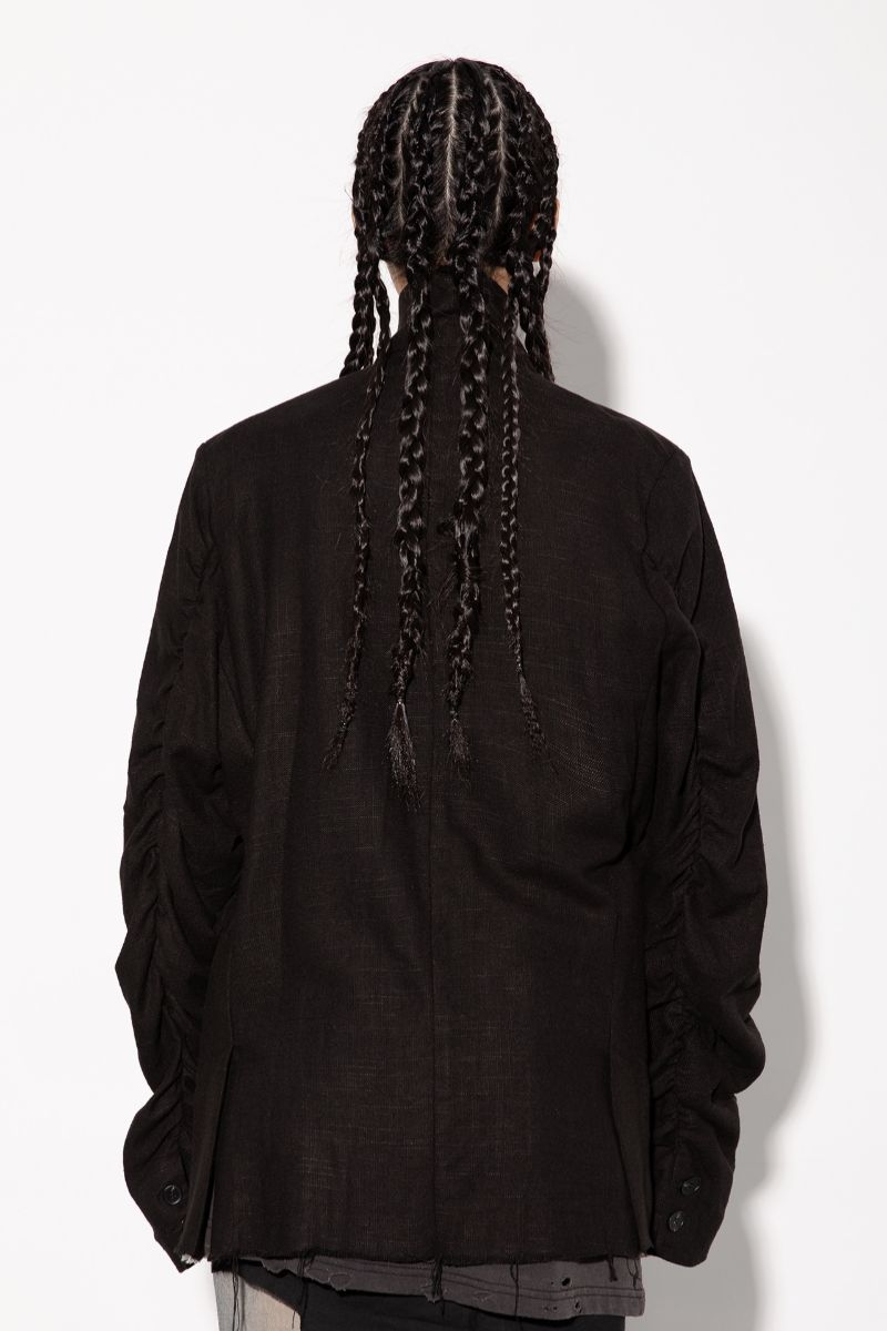 Unknown World Rumpled Cut Blazer
