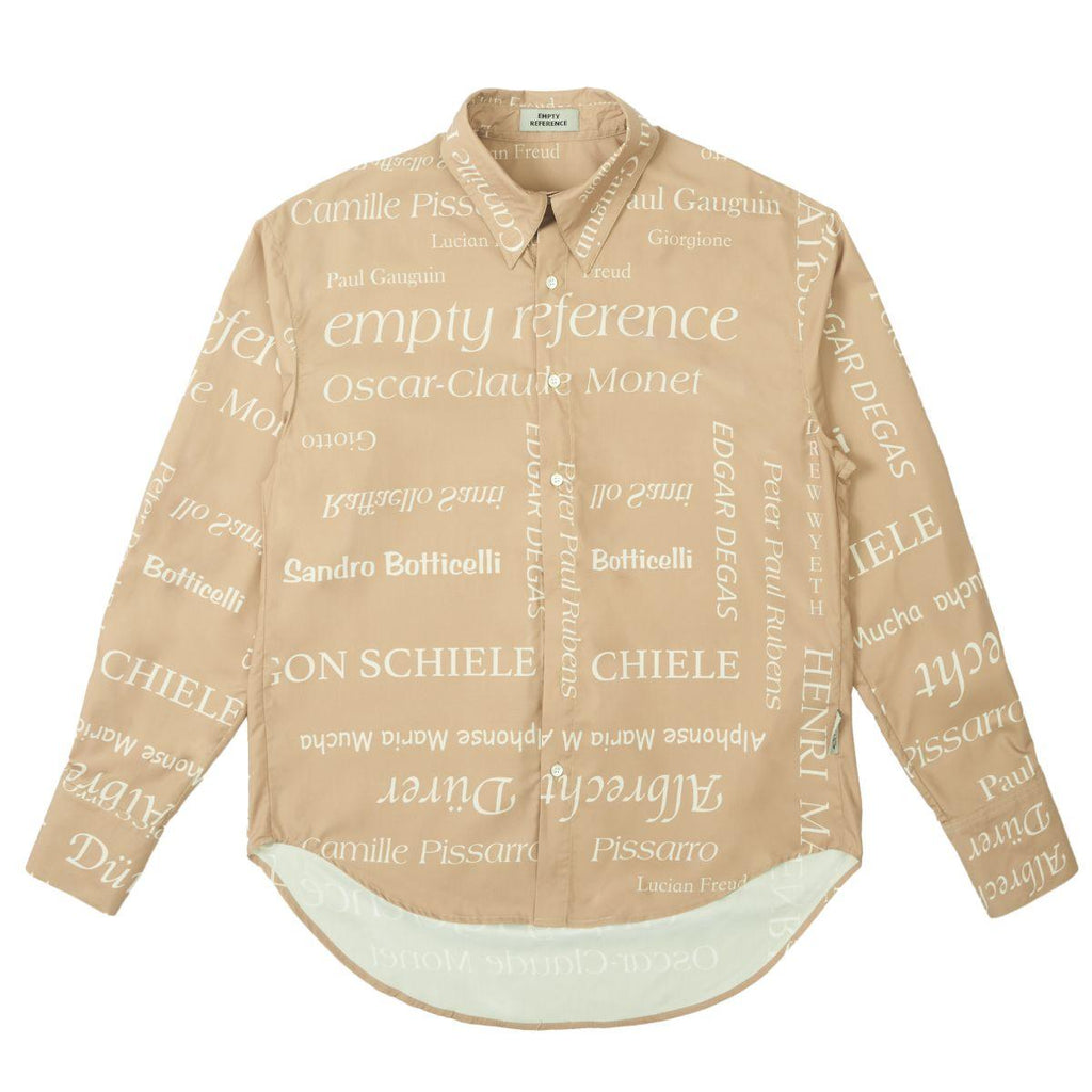 Empty Reference Logo Artists Printed Long Sleeve Shirt