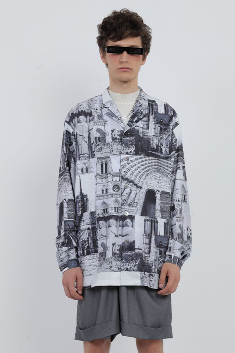 Mix7 Notre Dame Cuban L/S Shirt