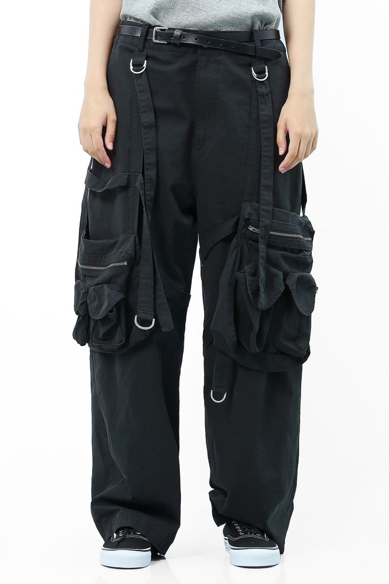 Unknown World Washed Old Removable Pocket Trousers