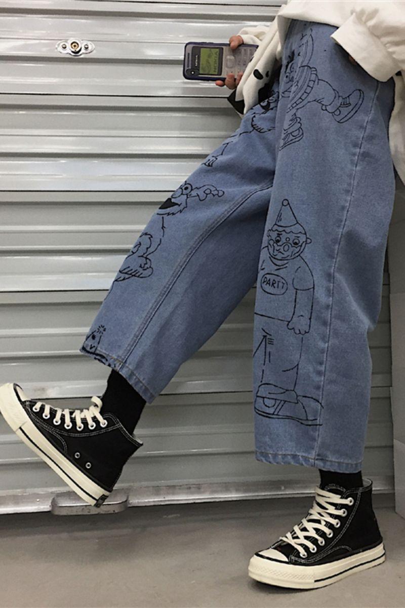 CZ Muppets Painted Cropped Jeans
