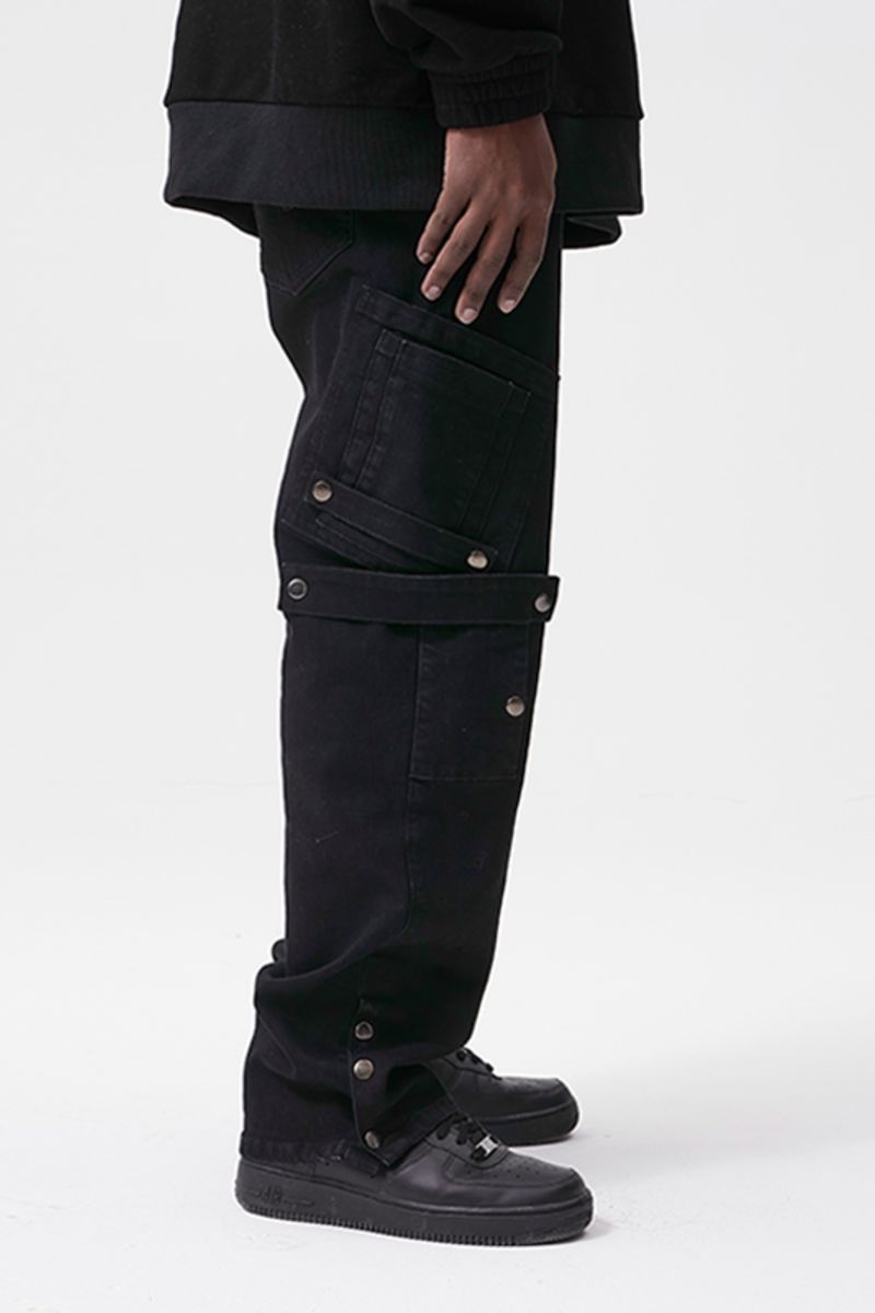 STEEPC Multi Pocket Straight Jeans