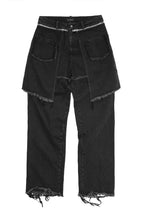 Unknown World Detachable Fabric Washed Jeans