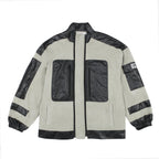 Empty Reference Gray Sherpa Fleece Jacket