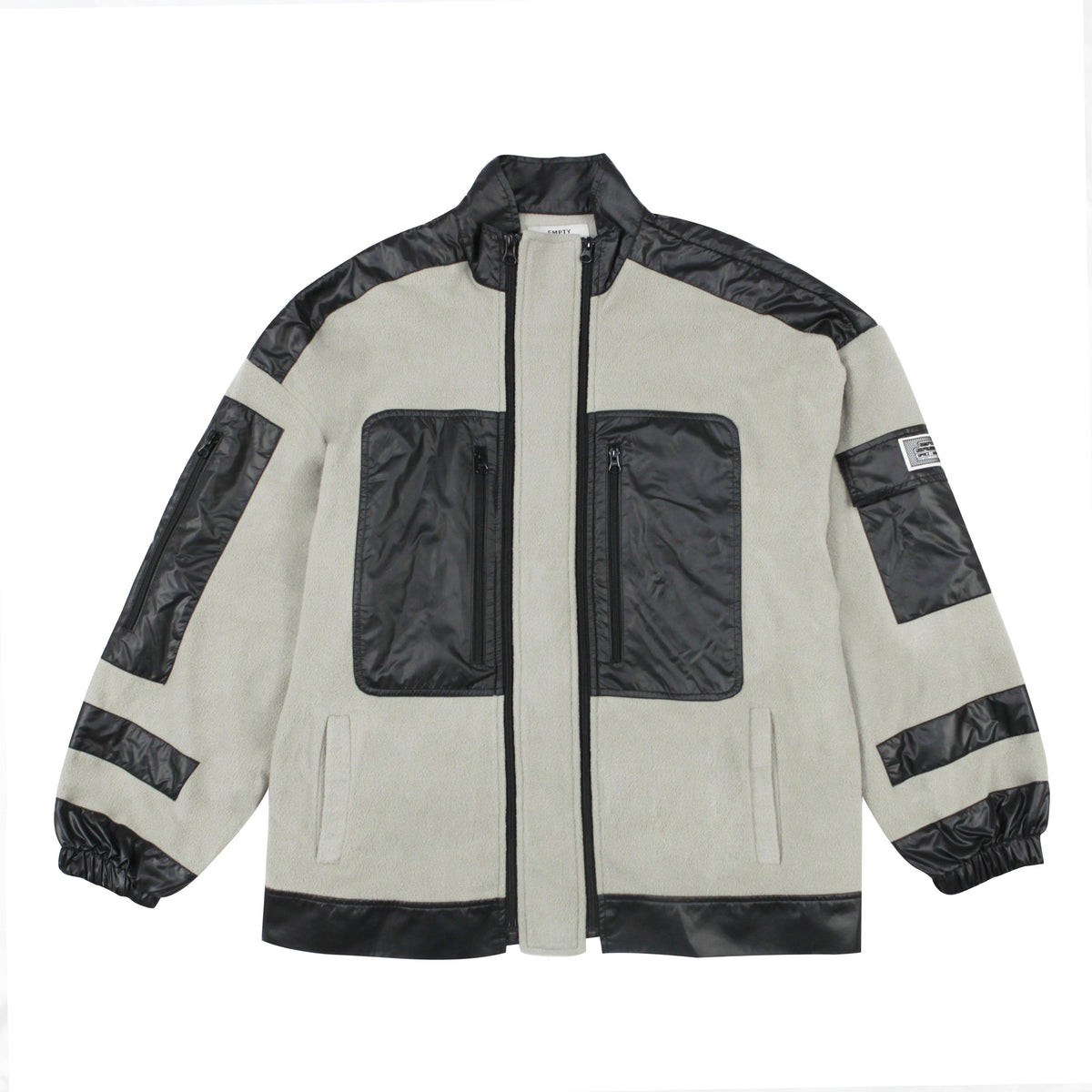 Empty Reference Gray Sherpa Fleece Jacket