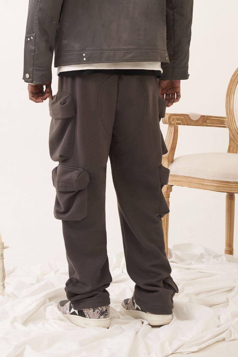 Empty Reference Multi Pocket Loose Sweatpants
