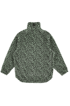 Empty Reference Leopard Pattern Zip Fleece