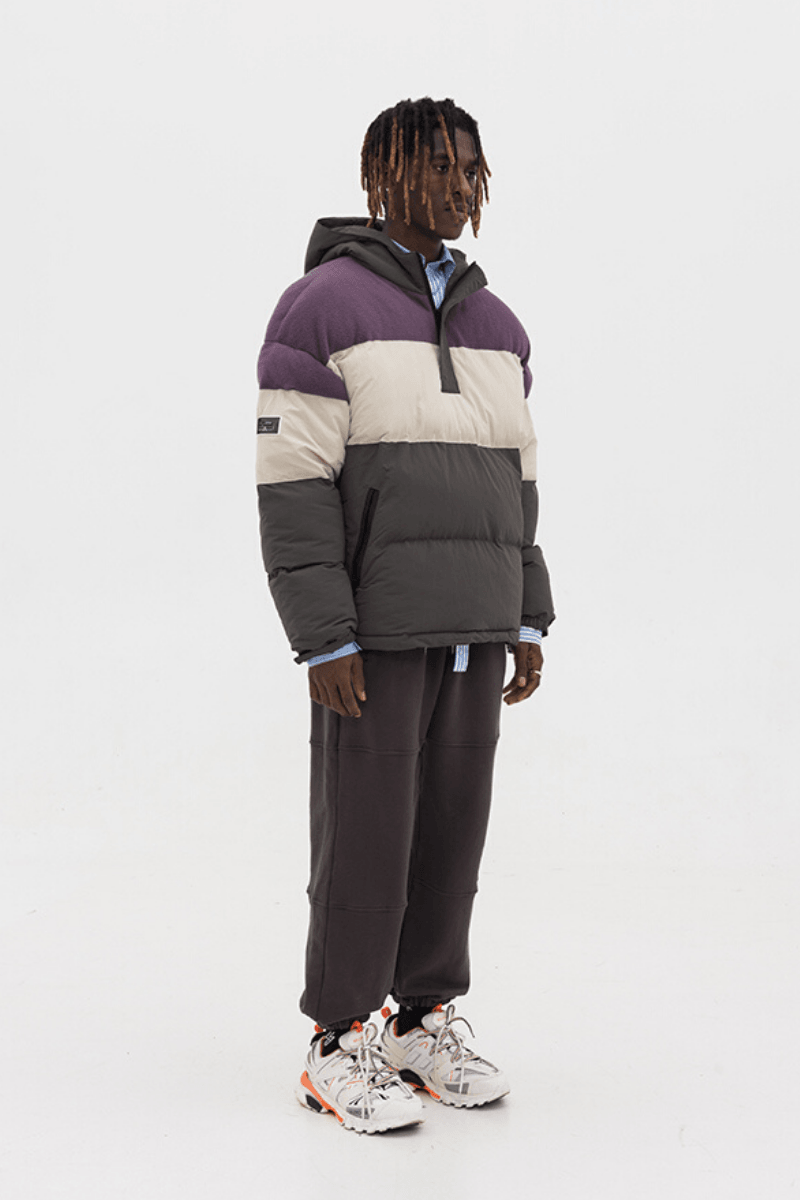Empty Reference Colorblock Down Jacket