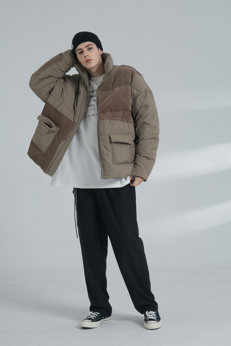 THINGY Corduroy Patch Down Jacket
