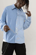 Empty Reference Split Striped L/S Shirt