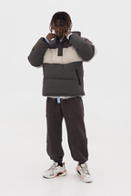 Empty Reference Colorblock Down Jacket