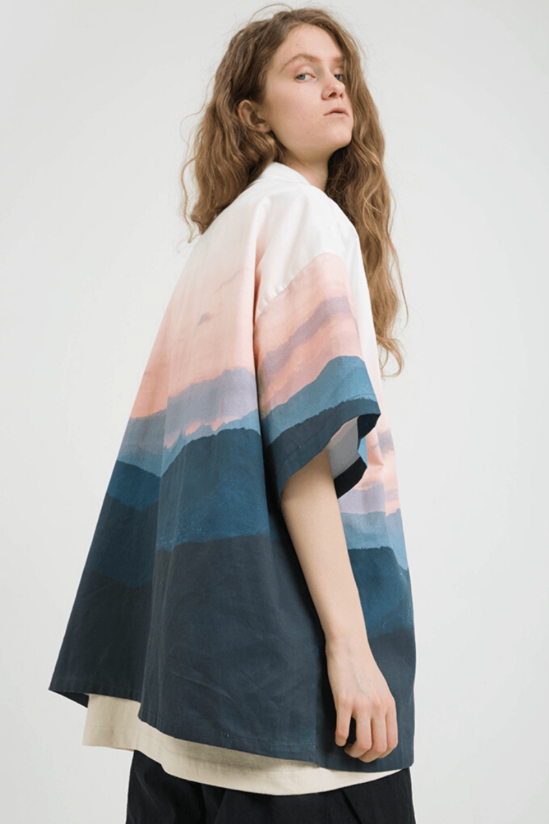 Center of Rotation Sunset Printed S/S Shirt
