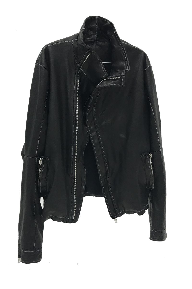 Unknown World FW17 Irregular Leather Coat