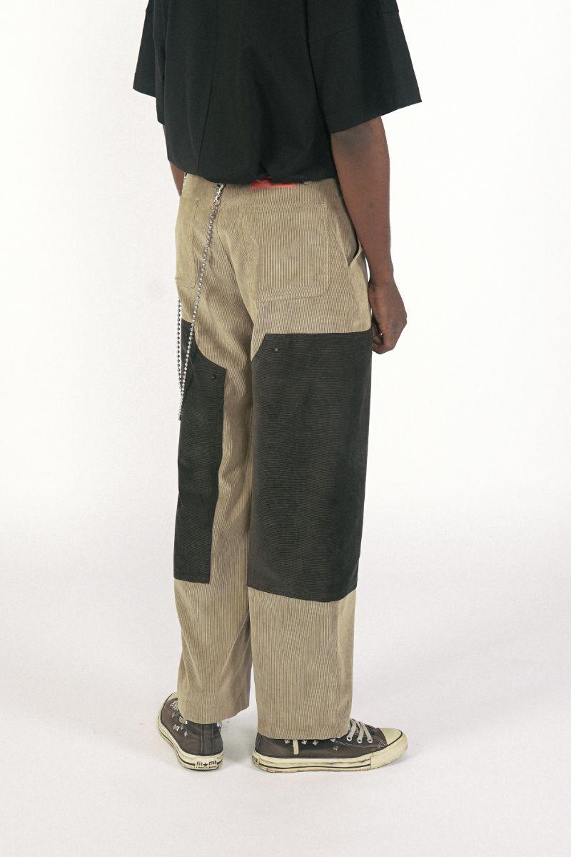 Empty Reference Corduroy Stitching Trousers