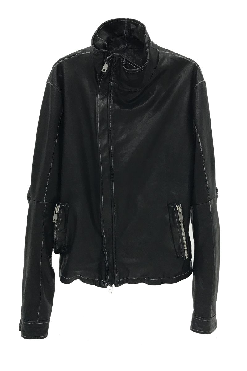 Unknown World FW17 Irregular Leather Coat