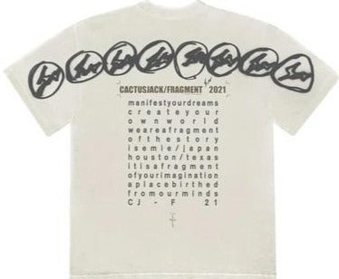 Travis Scott Cactus Jack For Fragment Manifest T-shirt