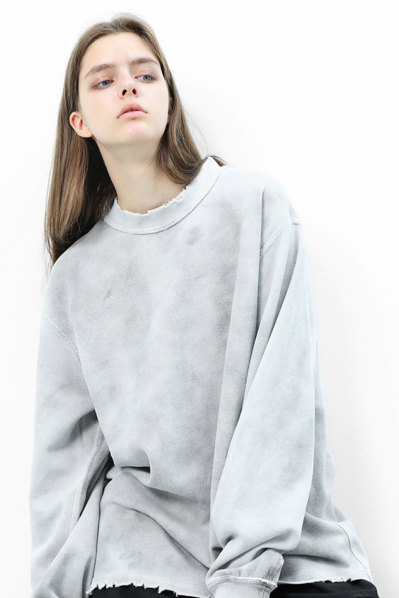Unknown World Tie Dyed Distressed Sweatshirt