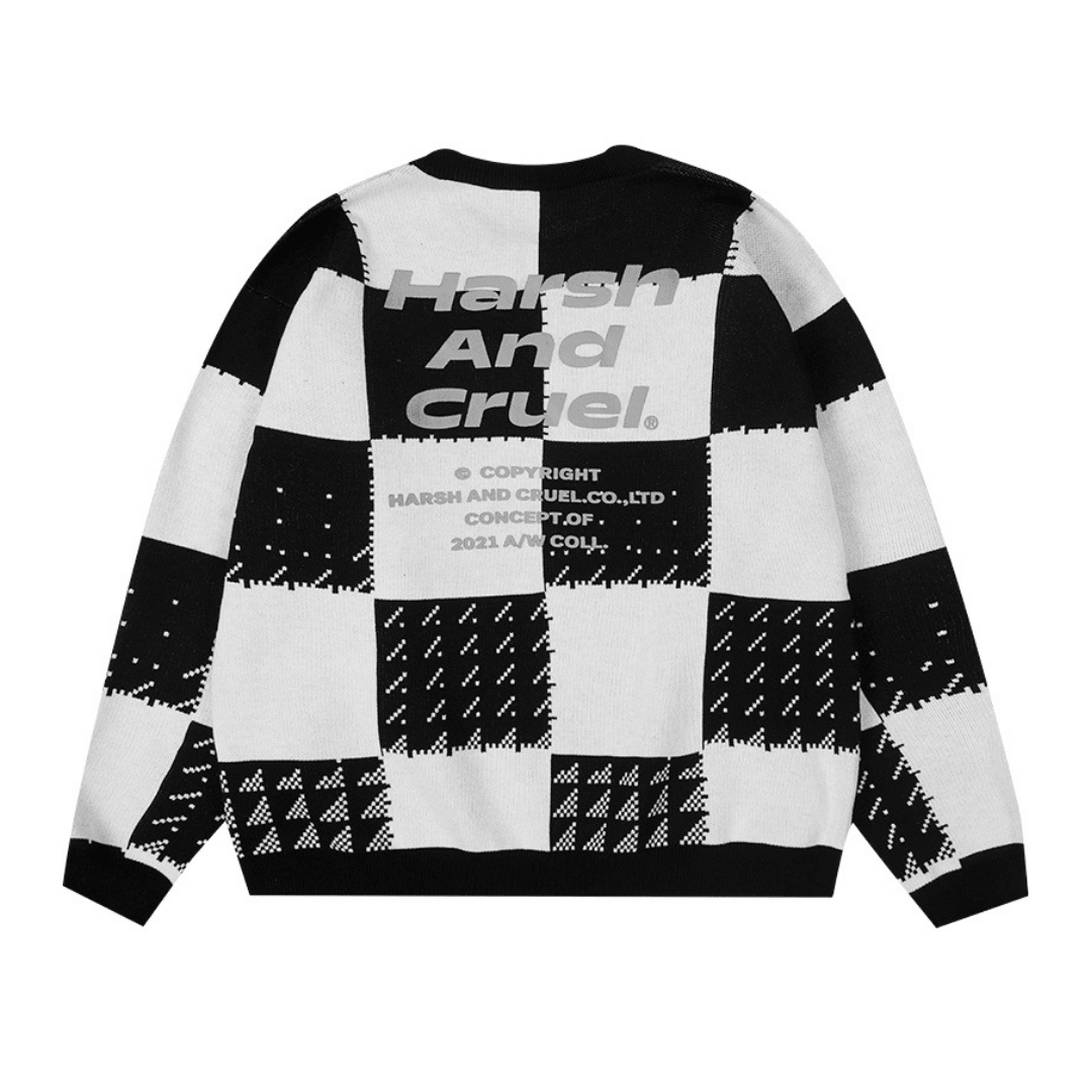 H/C Mosaic Chessboard Sweater - UK Only