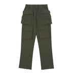 Functional Multi Pocket Straight Trousers