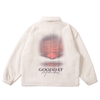 H/C Sunset Handwriting Sherpa Jacket - UK Only