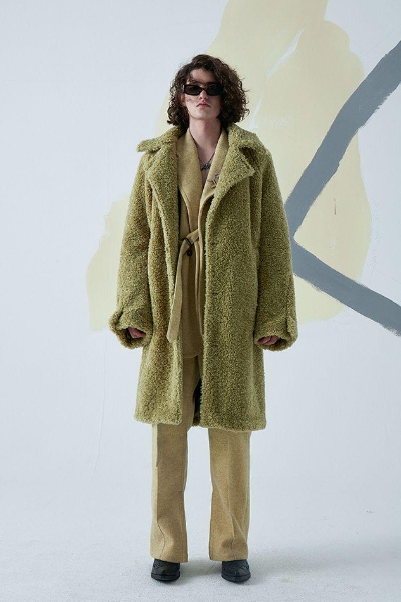 Mix7 Green Sherpa Coat