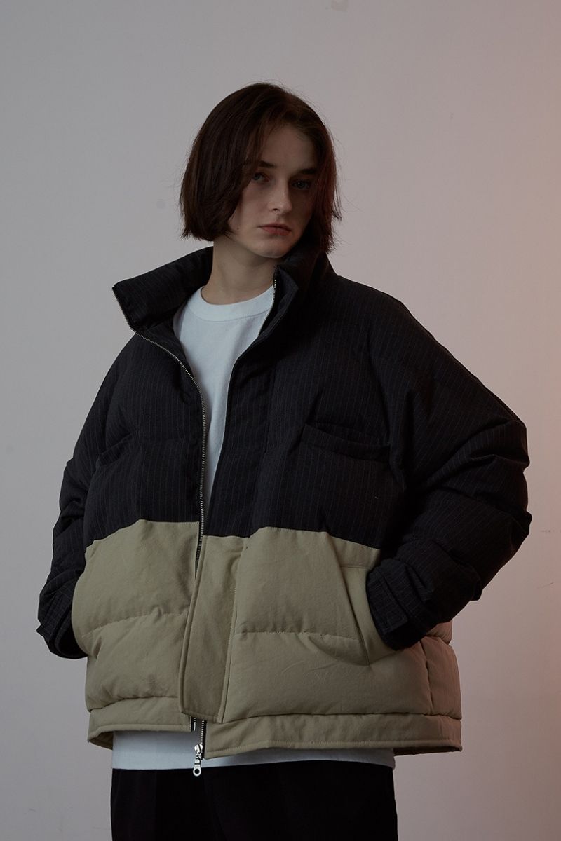 THINGY Striped Down Jacket