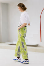 Mix7 Green Tie Dyed Trousers - UK Only