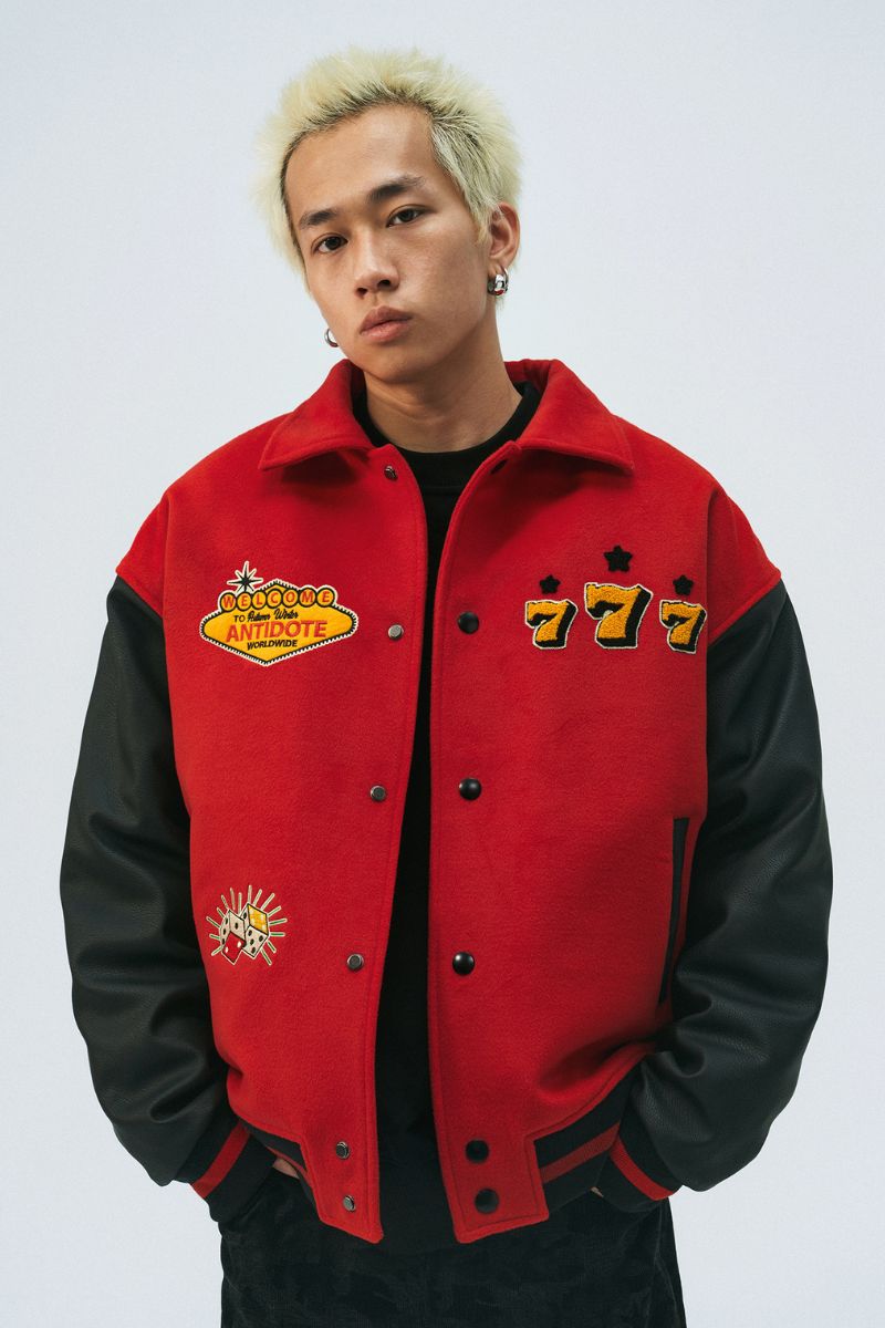 ANT Dices Embroidered Varsity Jacket