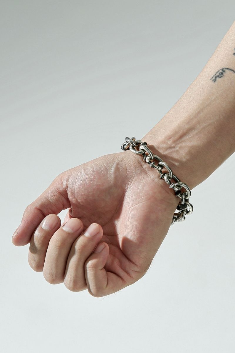 Unknown World Silver Nails Bracelet