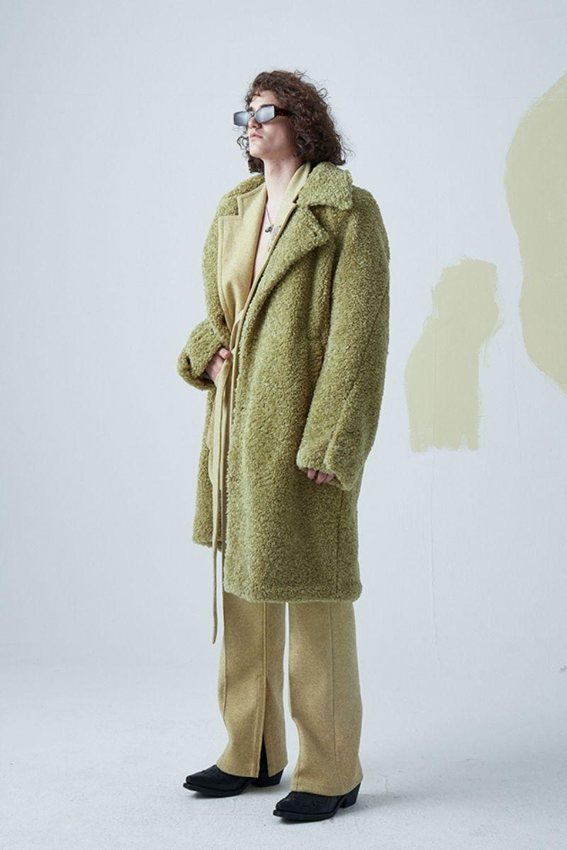 Mix7 Green Sherpa Coat