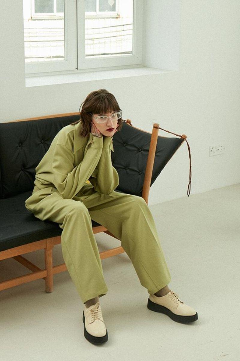 Mix7 Green Shirt Jacket