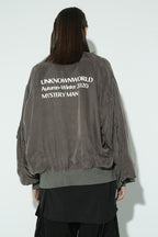 Unknown World Washed Staff Bomber Jacket