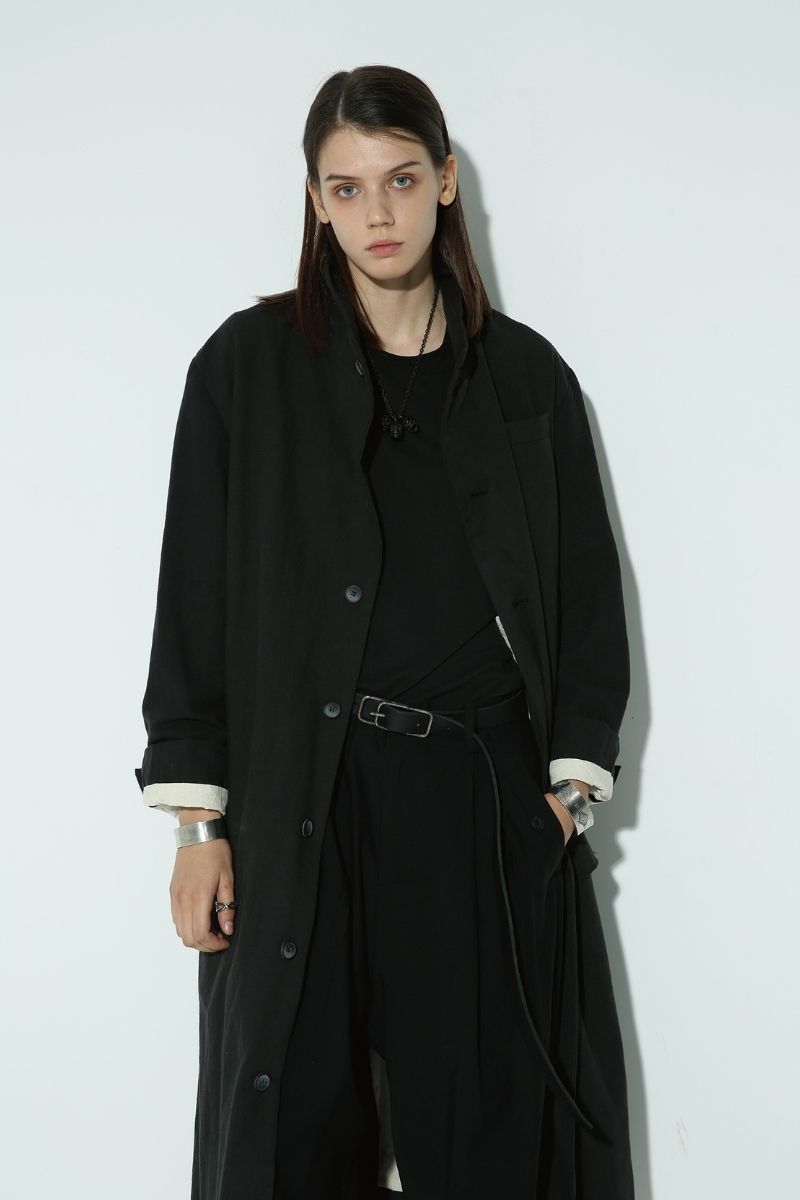 Unknown World Black Distressed Coat