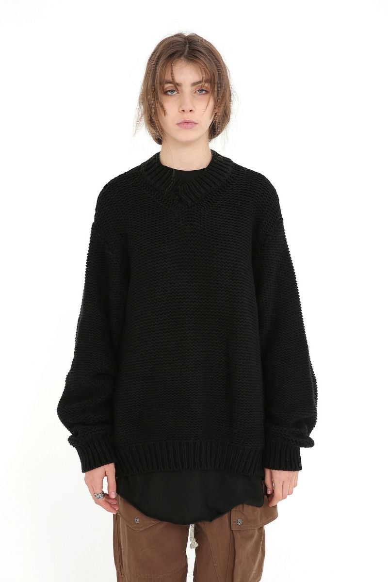Unknown World Stitched Knit Sweater