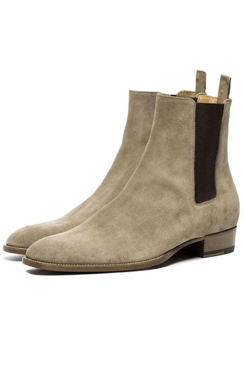 CZ Leather Chelsea Boots