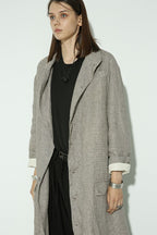 Unknown World Plaid Distressed Coat
