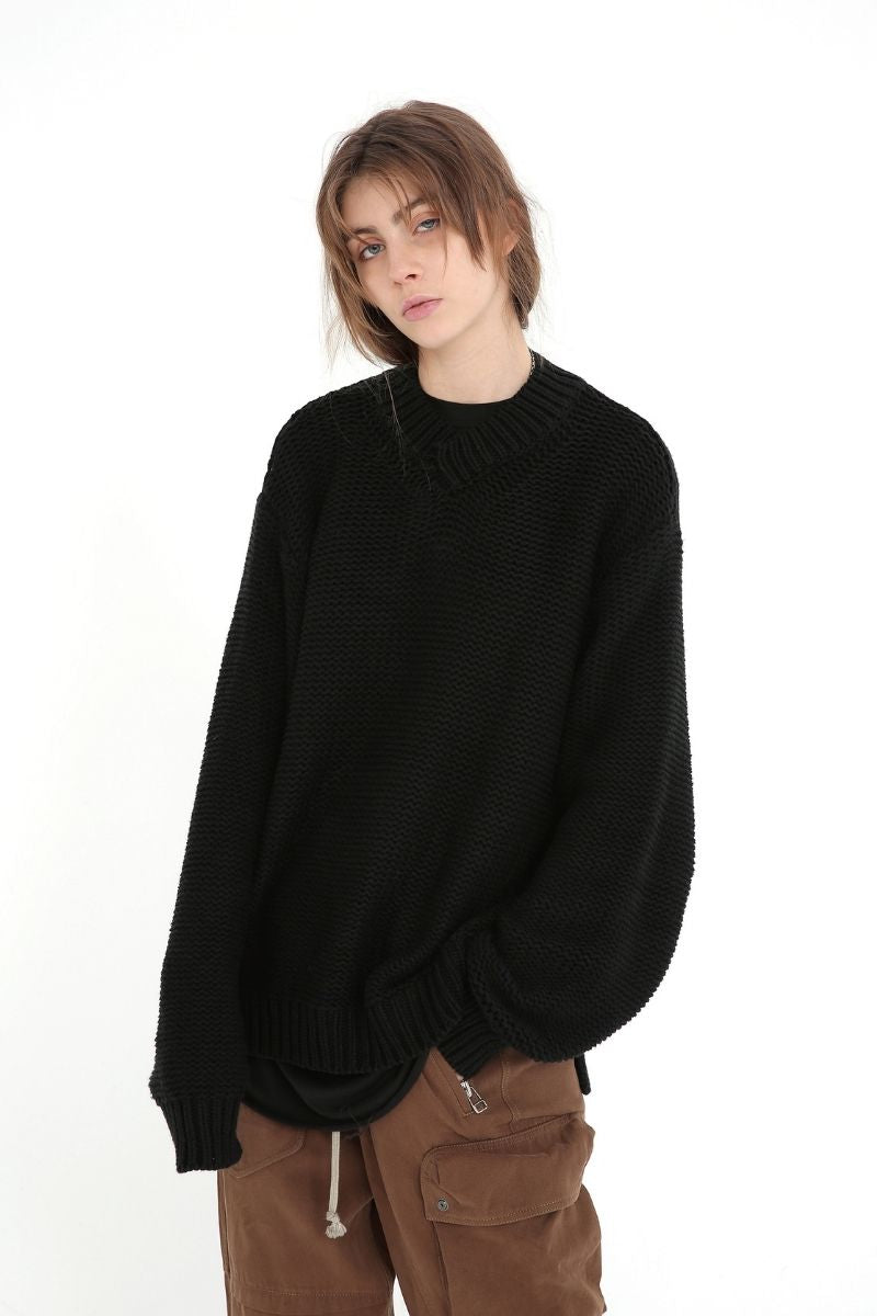 Unknown World Stitched Knit Sweater