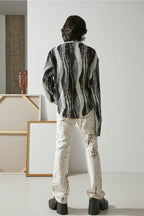 Mix7 Abstract Loose Cuban Shirt