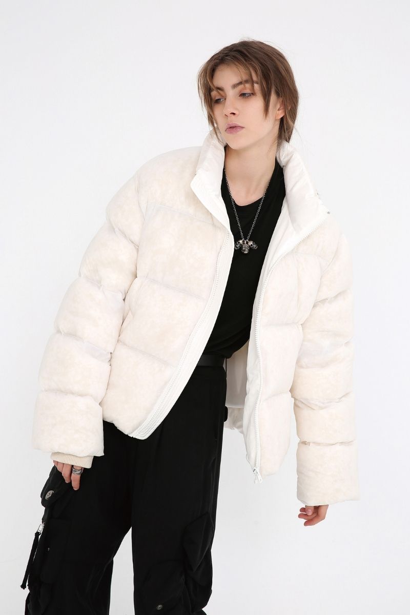 Unknown World White Down Jacket