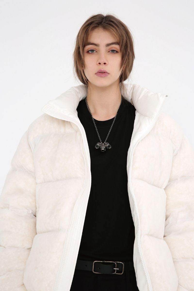 Unknown World White Down Jacket