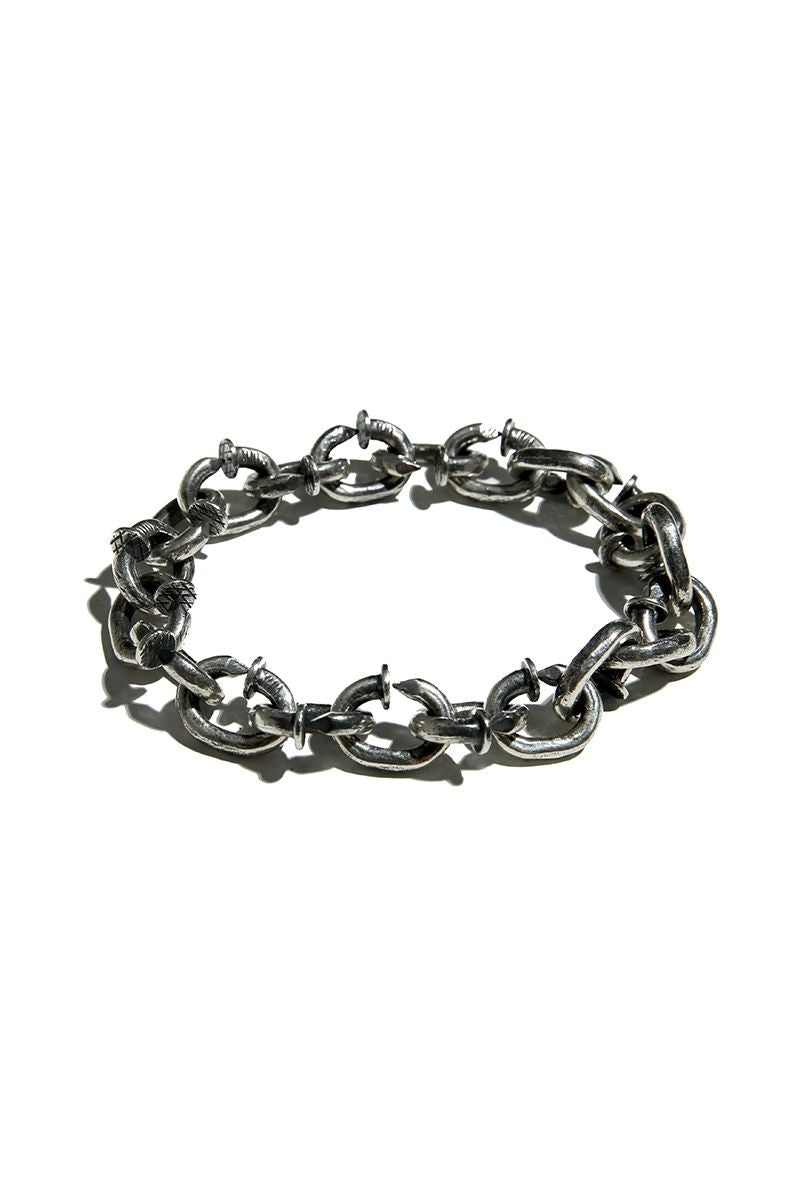 Unknown World Silver Nails Bracelet