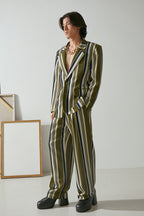 Mix7 Retro Striped Suit Jacket