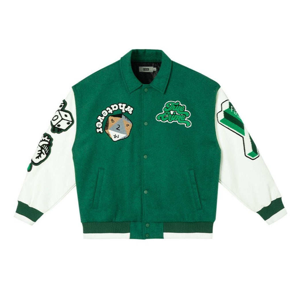 F2CE Embroidered Wool Varsity Jacket