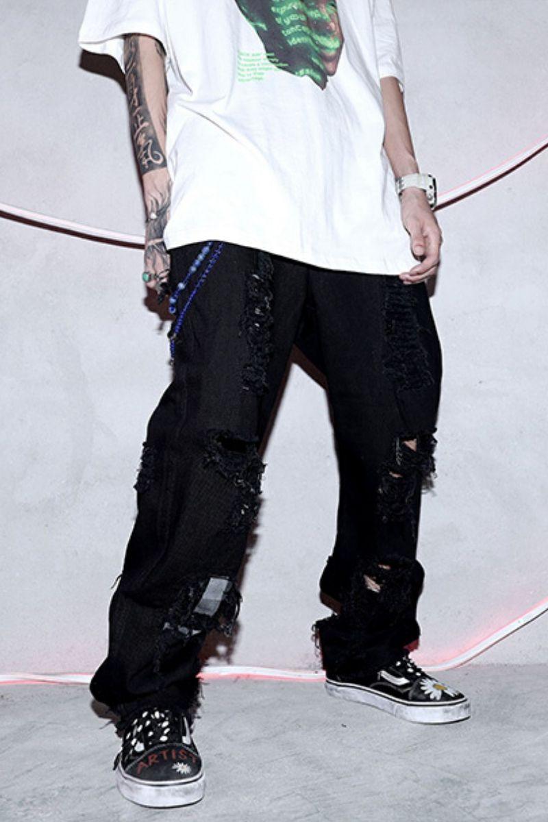CZ ED Embroidered Washed Trousers - UK Only